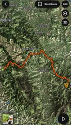 Przykład trasy w aplikacji Strava