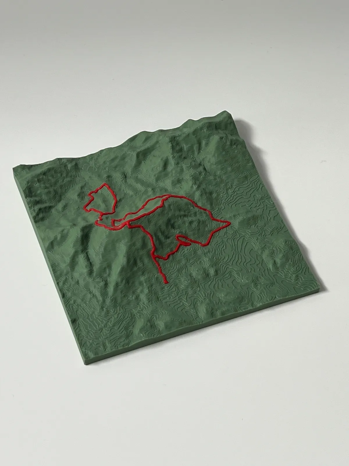 Mapa 3D trasy biegowej - gotowy wydruk